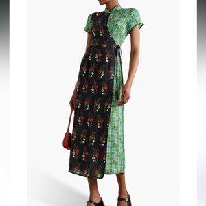 NWT Rixo Carole Printed Wrap Dress